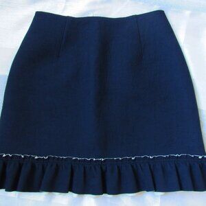 Sandro Paris Women Skirt, Navy, sz. 2(EU), waist 26 in, low waist
